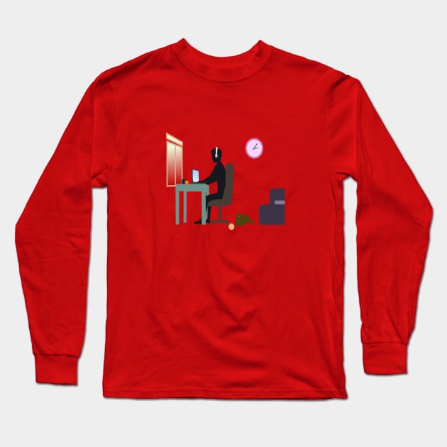 Make Money From Home Long Sleeve T-Shirt by Artistic Design